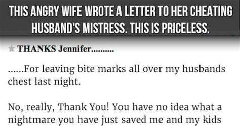 This Angry Wife Wrote A Letter To Her Cheating Husbands