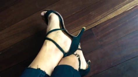 Beautiful Strappy Sandals In Black On Beautiful Feet