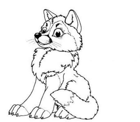 print cute baby wolf coloring page coloring home