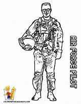 Coloring Pages Force Air Printable Kids Print Pilot sketch template