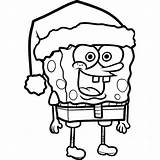 Coloring Christmas Spongebob Pages Popular sketch template