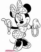 Minnie Coloring Mouse Pages Disney Book Necklaces Figaro Funstuff Disneyclips sketch template