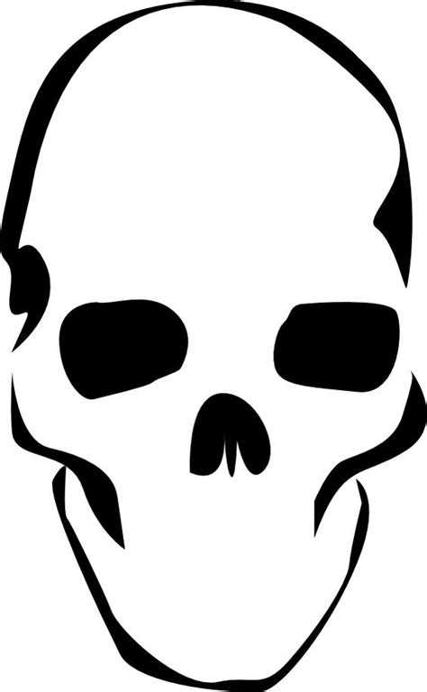 skull stencil stencil designs  skulls  pinterest