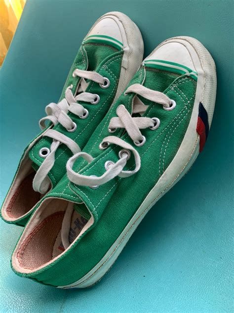 Vintage Og 70s Pro Keds Royal Lo Green Canvas Shoes Sneakers Etsy