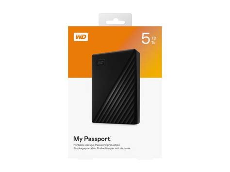 Wd 5tb My Passport Portable Storage External Hard Drive Newegg Ca