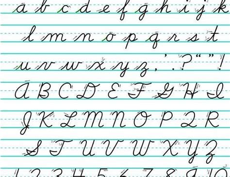 practice cursive writing