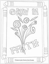 Faith Coloring Grow Pages Kids Sheet Children Sheets Gems Treasure Box Sunday School Bible Christian Top Ministry Materials sketch template