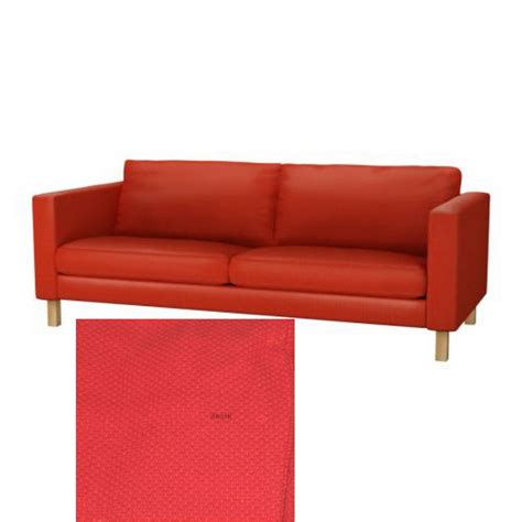 ikea karlstad  seat sofa slipcover cover korndal red xmas