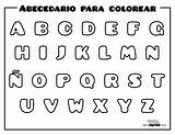 Abecedario Colorear Mayuscula sketch template