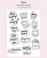 Stickers Printable Planner Aesthetic Scrapbook Good Girl Sticker Cute Journal Color Printables Kawaii Coloring List Vsco Benefits Thoughts Many Makalenin sketch template