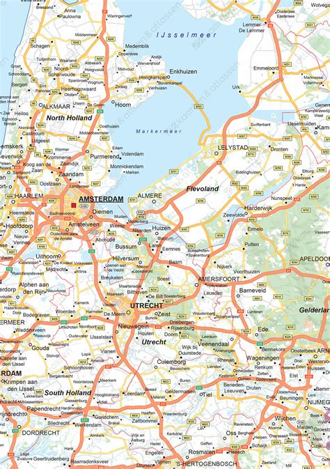 wegenkaart nederland  kaarten en atlassennl