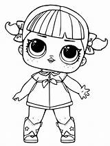 Lol Coloring Pages Surprise Dolls Doll Printable Print Cherry Size sketch template