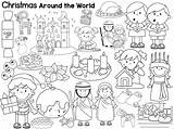 Around Christmas Book Coloring Pages Holidays Winter Classroom Preschool Activities Theme Choose Board Freebie Clever List sketch template