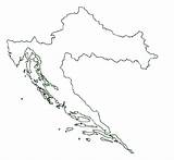 Croatia Map Outline Maps Countryreports Geography Country Area Title sketch template