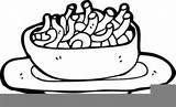 Cheese Macaroni Template Coloring Pages Clipart sketch template