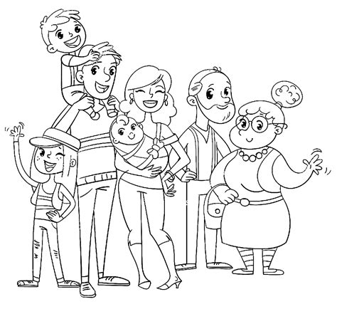 family coloring pages  printable coloring pages