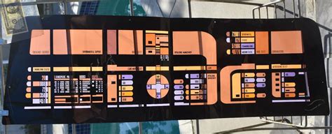 star trek tng starship enterprise screen  control panel  grade