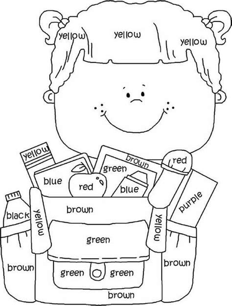 printable   school coloring pages