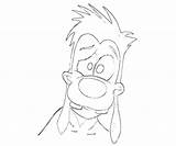 Goof Coloring sketch template
