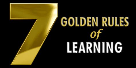 golden rules  learning