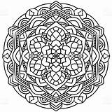 Mandala Coloring Outline Book Mandalas Pages Drawings Choose Board Print Pattern sketch template