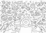 Space Pages Coloring Printable Wonder sketch template