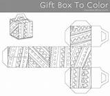 Box Coloring sketch template