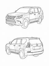 Lexus Coloringtop sketch template