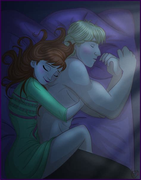 Kristanna Cuddling In Bed Together Frozen