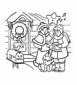Coloring Pages Singing Christmas Coloringpages1001 sketch template