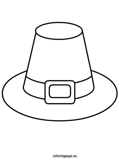 pilgrim hat template coloring pinterest hat template hats