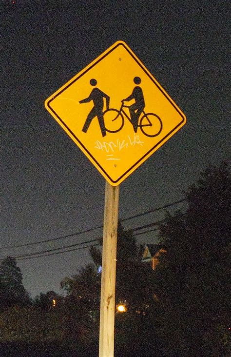 What S This Mean Beware Of Bikes Rammed In The Ass