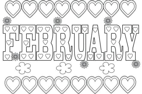 february coloring pages  coloring pages  kids printable