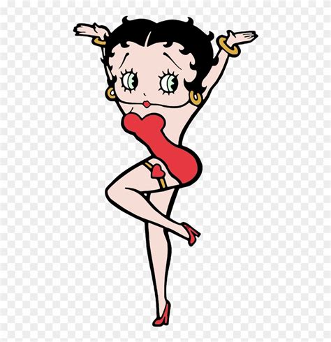 Betty Boop Pin Up Pose Betty Boop Character Hd Clipart