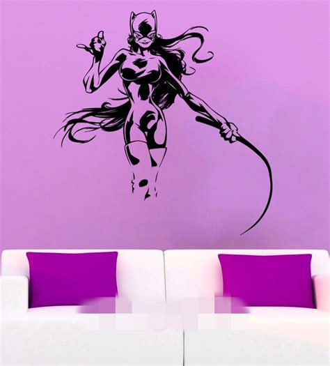 free shipping catgirl sticker sexy catwoman vinyl decal hollywood movie