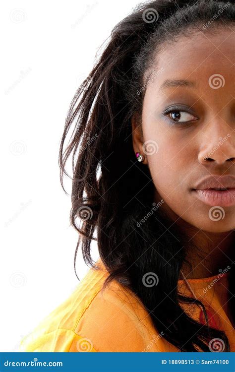 young cute black woman stock image image  cute diversity