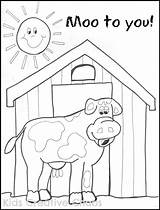 Coloring Barn Red Big Farm Sheet Cow Sayings Country Creative Edition Kids Preschool Activity Farmer Silly Use sketch template