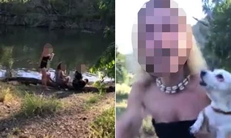 Astonishing Moment A Woman Unleashes On A Landowner After Swimming In A