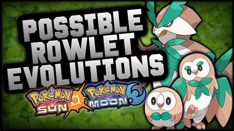 New Rowlet Evolutions Pokemon Sun And Moon Starter