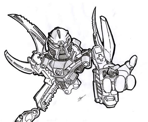 lego bionicle coloring page coloring home
