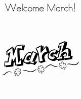 March Coloring Pages Month Welcome Sheet Kids Book Printable Print Advertisement Spring Page2 Coloringpagebook sketch template