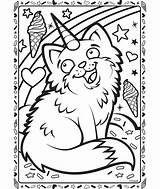 Coloring Pages Uni Color Unicorn Cat Unikitty Kitty Crayola Creatures Into Turn Jane Convert Alive Print Colouring Goodall Getcolorings Future sketch template