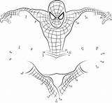 Spiderman Dots Connect Dot Relier Puntini Unisci Printmania Owl Ragno sketch template