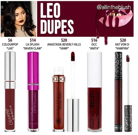 pin by mina hishmeh on makeup kylie cosmetics dupes