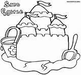 Sandcastle Coloring Pages Print Getdrawings Drawing sketch template