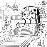 Thomas Coloring Pages Train Friends Colouring Engine Tank Christmas Printable Steam Kids Winter Color Print James Book Frosty Sheets Diesel sketch template