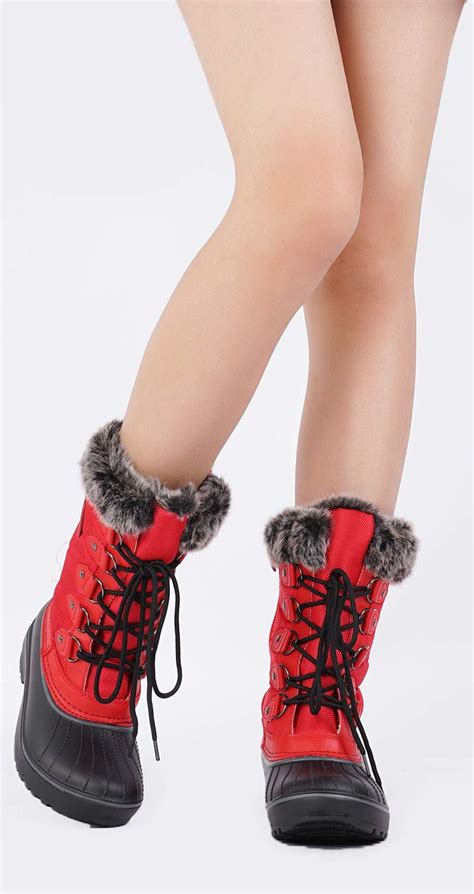 Dream Pairs Mid Calf Winter Snow Boots Boots Best Womens Winter