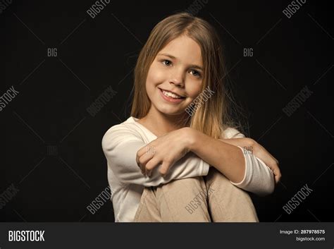 Cute Shy Girl Long Image And Photo Free Trial Bigstock