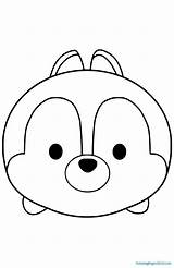 Tsum Coloring Pages Disney Chip Printable Color Getdrawings Print Drawing Kids sketch template