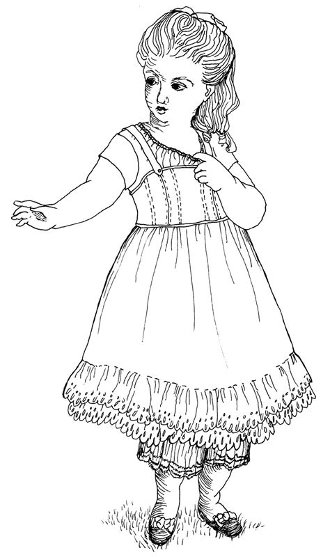 american girl doll coloring pages    print